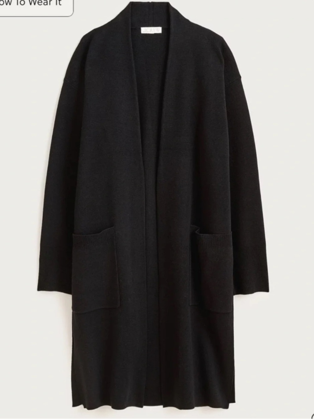 New J. Crew Long Sweater Cardigan Jacket